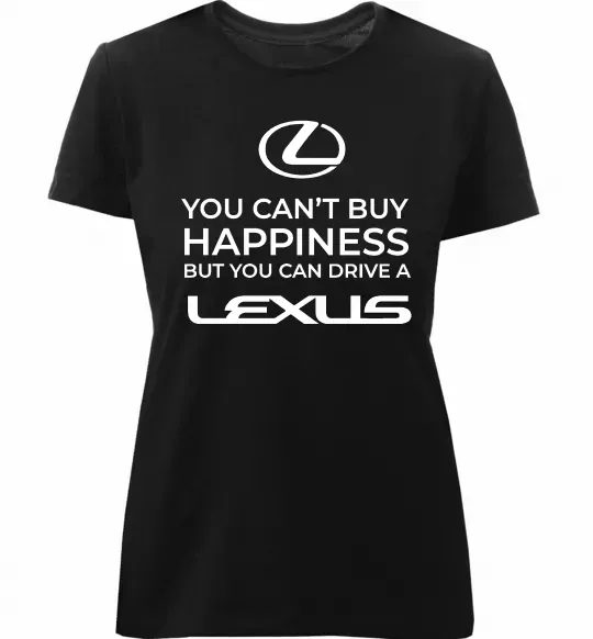 Женская премиум футболка You can drive Lexus Черный фото