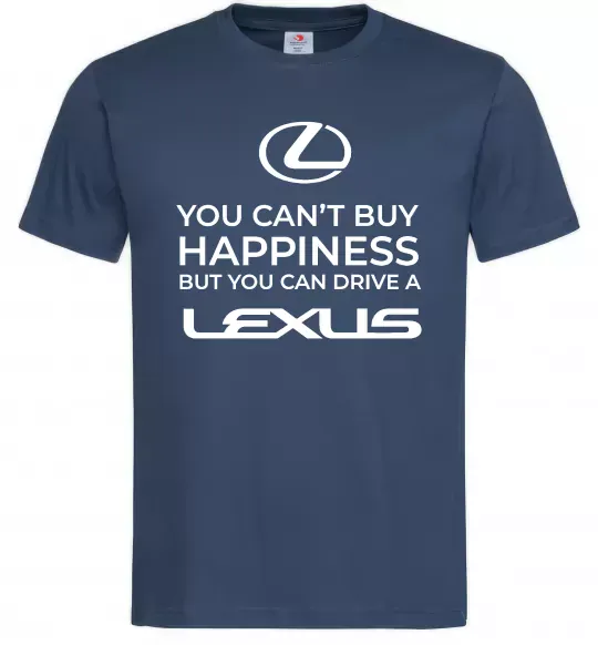 Мужская футболка You can drive Lexus Темно-синий фото