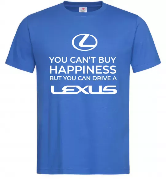 Мужская футболка You can drive Lexus Ярко-синий фото