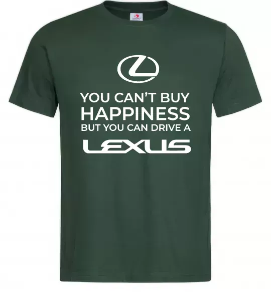 Мужская футболка You can drive Lexus Темно-зеленый фото