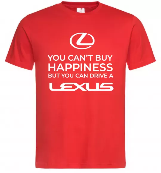 Мужская футболка You can drive Lexus Красный фото