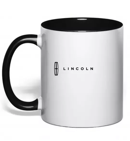 Чашка с цветной ручкой Lincoln Черный фото