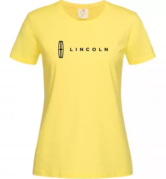 Женская футболка Lincoln Лимонный фото