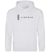 Мужская толстовка (худи) Lincoln Серый меланж фото