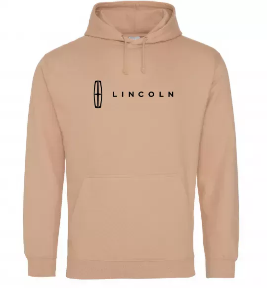 Мужская толстовка (худи) Lincoln Песочный фото