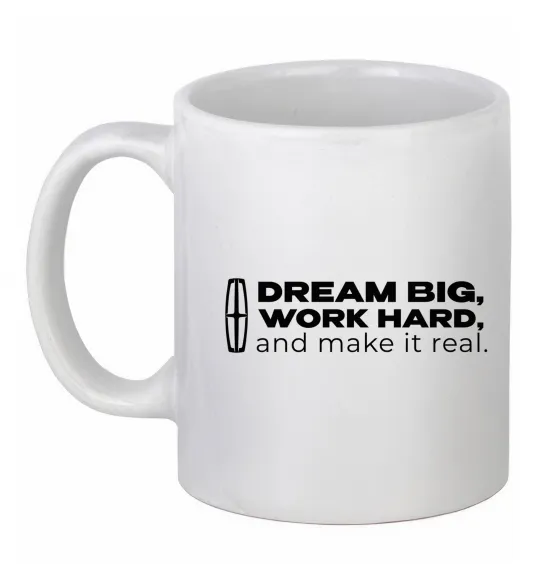 Чашка керамическая Make it real Lincoln Белый фото