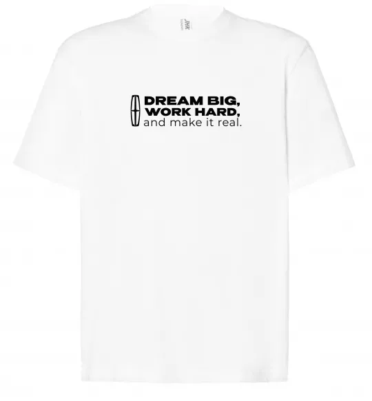 Футболка Оверсайз Make it real Lincoln Білий фото