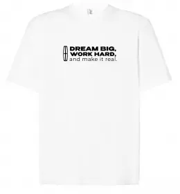 Футболка Оверсайз I <3 Lincoln Белый фото