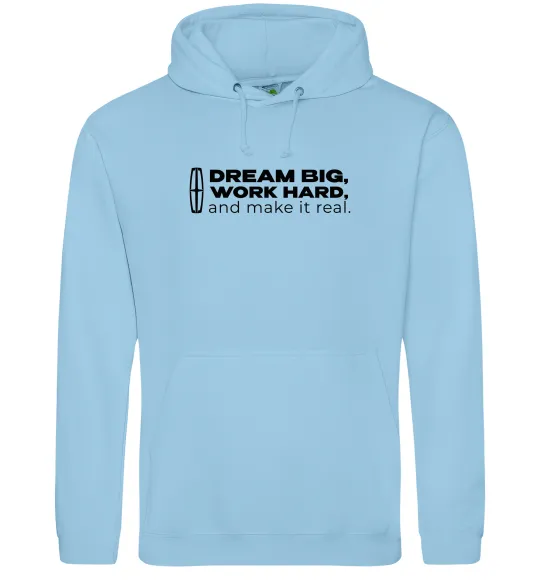 Жіноча толстовка (худі) Make it real Lincoln Блакитний фото