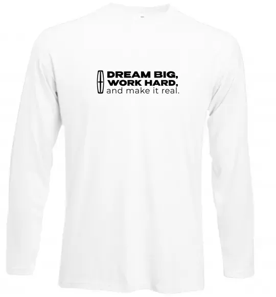 Лонгслів Make it real Lincoln Білий фото