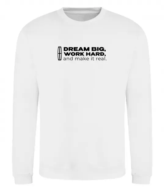 Світшот Make it real Lincoln Білий фото