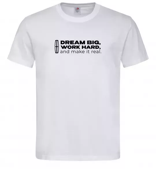 Чоловіча футболка Make it real Lincoln Білий фото