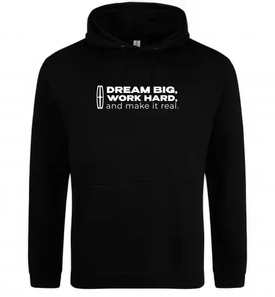 Чоловіча толстовка (худі) Make it real Lincoln Чорний фото