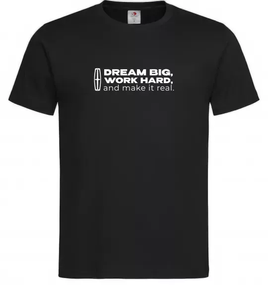 Чоловіча футболка Make it real Lincoln Чорний фото