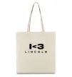Еко-сумка I <3 Lincoln Бежевий фото