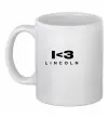 Чашка керамическая I <3 Lincoln Белый фото