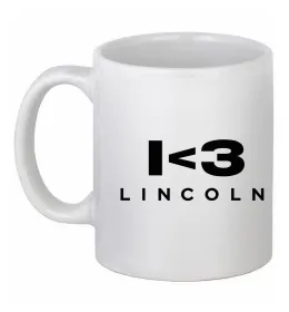 Чашка керамическая Make it real Lincoln Белый фото