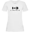 Женская футболка I <3 Lincoln Белый фото