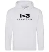 Жіноча толстовка (худі) I <3 Lincoln Сірий меланж фото