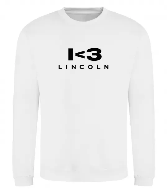 Свитшот I <3 Lincoln Белый фото