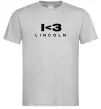 Чоловіча футболка I <3 Lincoln Сірий фото