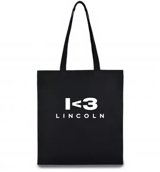 Еко-сумка I <3 Lincoln Чорний фото