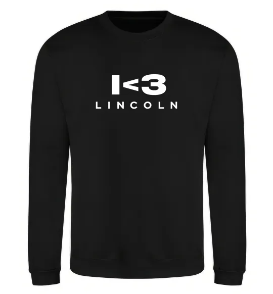Свитшот I <3 Lincoln Черный фото