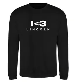 Свитшот I <3 Lincoln Черный фото