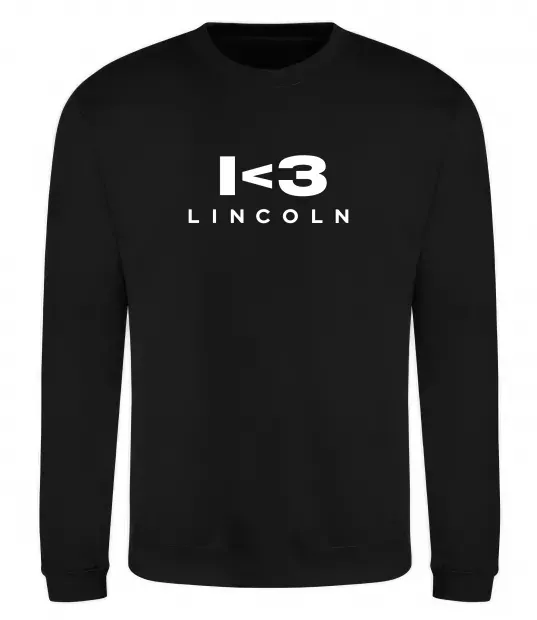 Свитшот I <3 Lincoln Черный фото