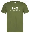 Чоловіча футболка I <3 Lincoln Оливковий фото