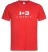 Чоловіча футболка I <3 Lincoln Червоний фото