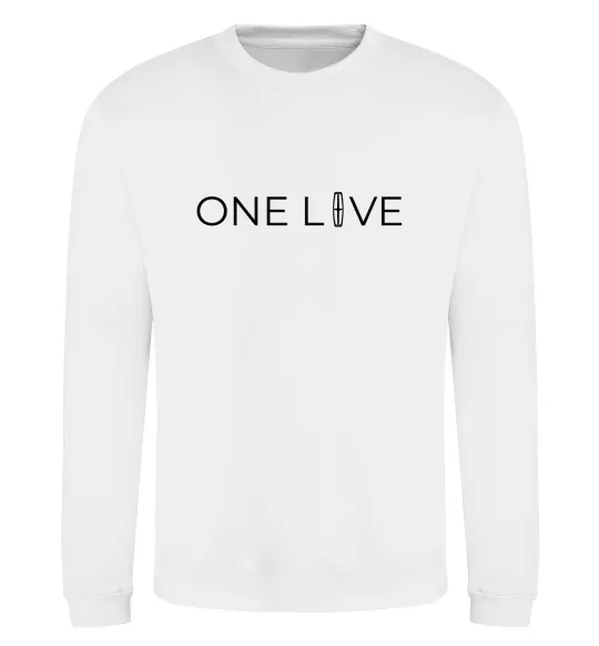 Свитшот Lincoln one love Белый фото