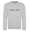 Свитшот Lincoln one love Серый меланж фото