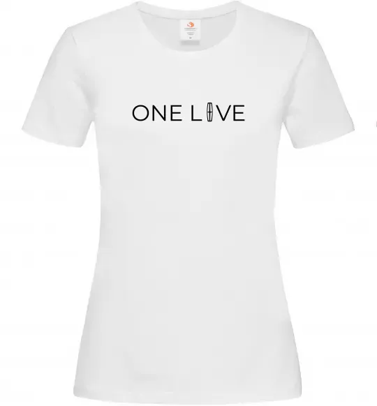 Жіноча футболка Lincoln one love Білий фото