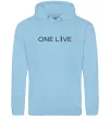Мужская толстовка (худи) Lincoln one love Голубой фото
