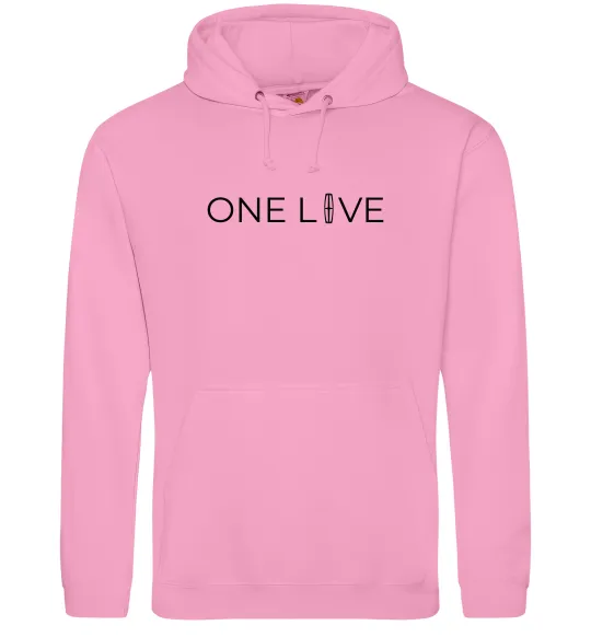 Женская толстовка (худи) Lincoln one love Розовый фото