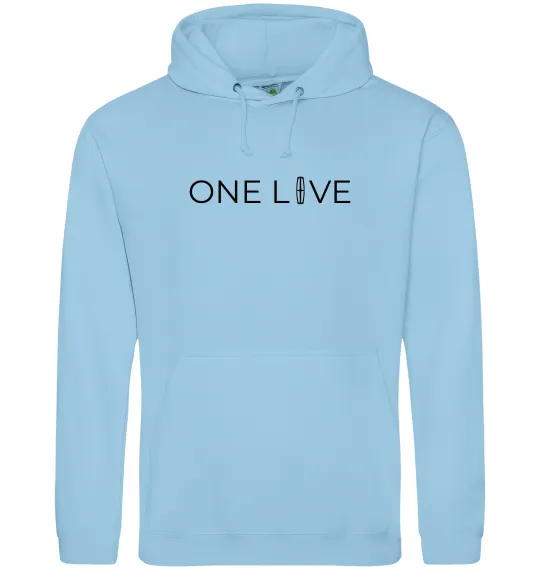 Женская толстовка (худи) Lincoln one love Голубой фото