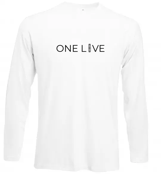 Лонгслив Lincoln one love Белый фото