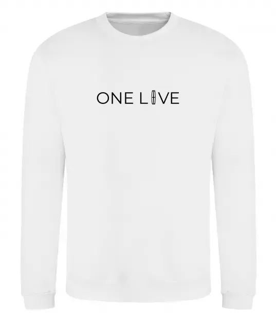 Світшот Lincoln one love Білий фото