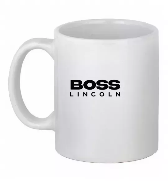 Чашка керамическая Boss Lincoln Белый фото