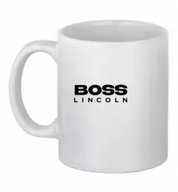 Чашка керамическая I <3 Lincoln Белый фото