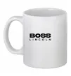 Чашка керамическая Boss Lincoln Белый фото