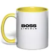 Чашка з кольоровою ручкою Boss Lincoln Сонячно жовтий фото