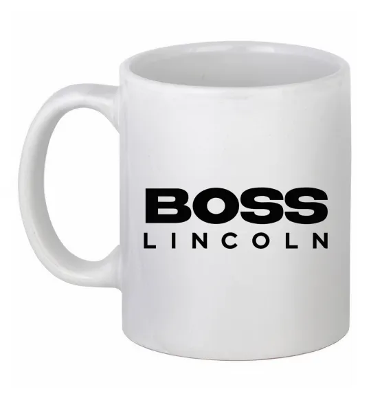 Чашка керамическая Boss Lincoln Белый фото