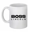 Чашка керамическая Boss Lincoln Белый фото