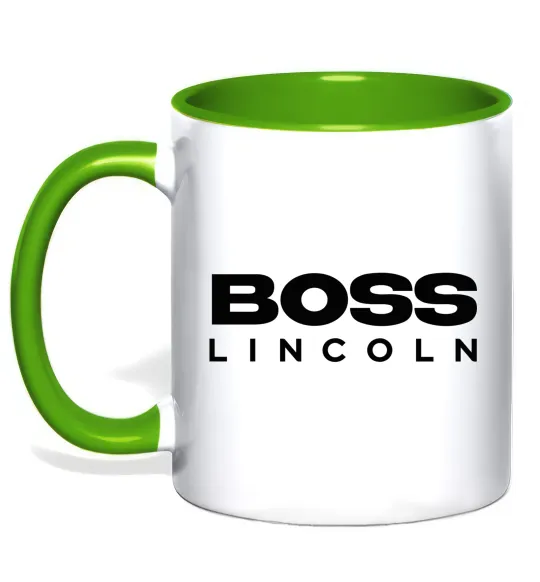 Чашка с цветной ручкой Boss Lincoln Лаймовый фото