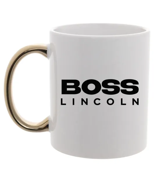 Чашка з кольоровою ручкою Boss Lincoln Золото фото