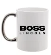 Чашка з кольоровою ручкою Boss Lincoln Срібло фото