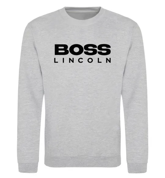 Свитшот Boss Lincoln Серый меланж фото