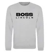 Свитшот Boss Lincoln Серый меланж фото